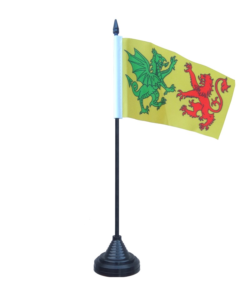 Bandera de Mesa Estandarte Real de Gallaecia 16x10cm
