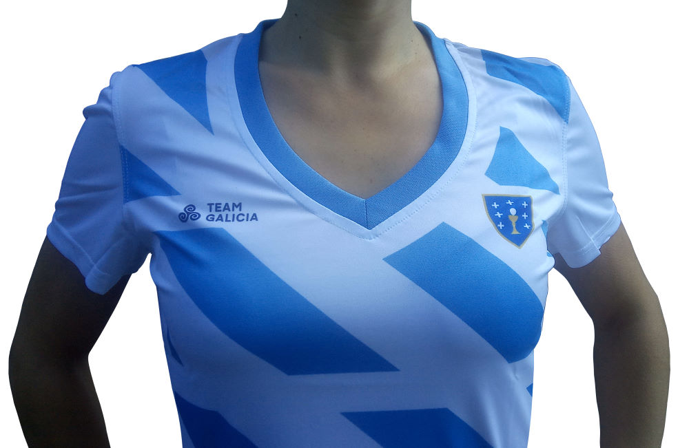 Camiseta de fútbol 'Team Galicia' para mujer